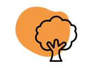 arbre logo orange